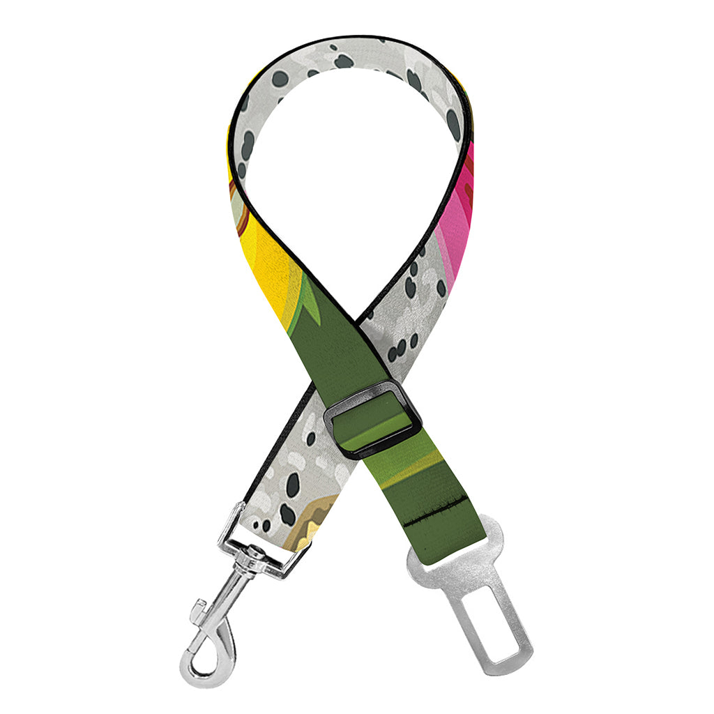 Tropical Jungle Fruits Pattern Print Dog Seat Belt