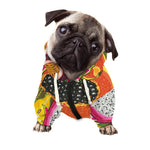Tropical Jungle Fruits Pattern Print Dog Zip Up Hoodie
