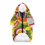 Tropical Jungle Fruits Pattern Print Dog Zip Up Hoodie