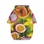 Tropical Jungle Fruits Pattern Print Dog Zip Up Hoodie