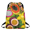 Tropical Jungle Fruits Pattern Print Drawstring Backpack