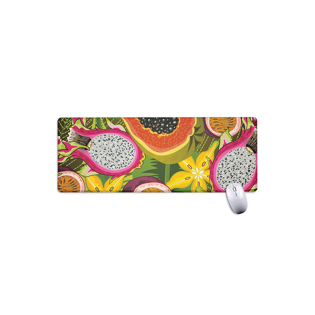 Tropical Jungle Fruits Pattern Print Extended Mouse Pad