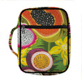 Tropical Jungle Fruits Pattern Print Front Pocket Bible Bag