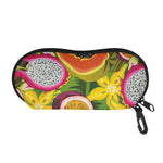 Tropical Jungle Fruits Pattern Print Glasses Case