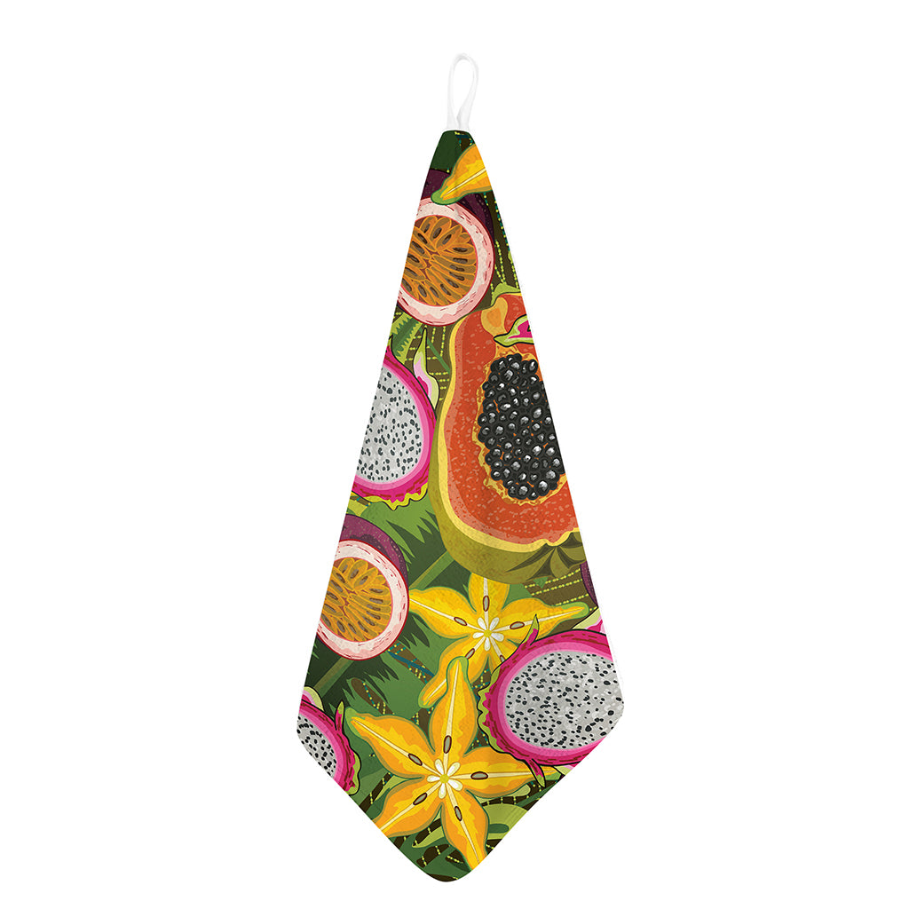 Tropical Jungle Fruits Pattern Print Hand Towel
