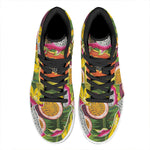 Tropical Jungle Fruits Pattern Print High Top Leather Sneakers