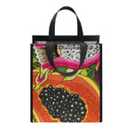 Tropical Jungle Fruits Pattern Print Insulated Lunch Tote