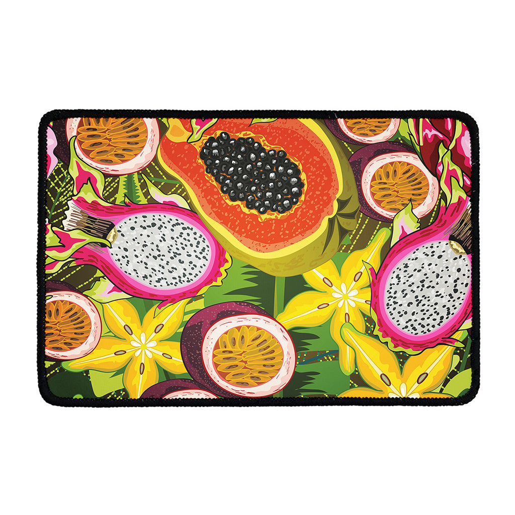Tropical Jungle Fruits Pattern Print Kitchen Mat