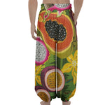 Tropical Jungle Fruits Pattern Print Lantern Pants