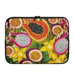 Tropical Jungle Fruits Pattern Print Laptop Sleeve