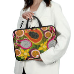 Tropical Jungle Fruits Pattern Print Laptop Sleeve With Handle