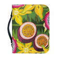 Tropical Jungle Fruits Pattern Print Leather Bible Cover