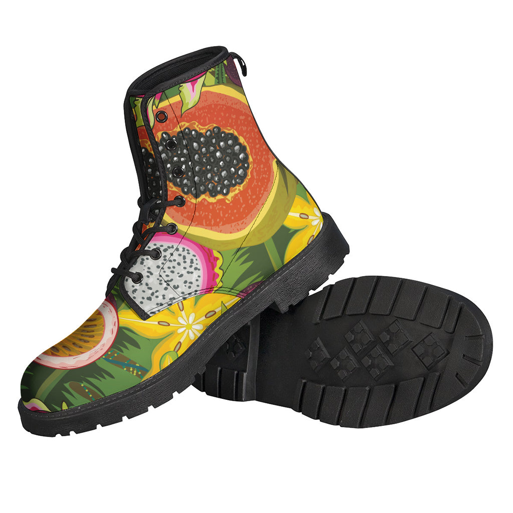 Tropical Jungle Fruits Pattern Print Backpack