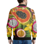 Tropical Jungle Fruits Pattern Print Men's Bomber Jacket