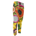 Tropical Jungle Fruits Pattern Print Men's Compression Pants
