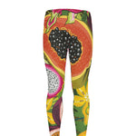 Tropical Jungle Fruits Pattern Print Men's leggings