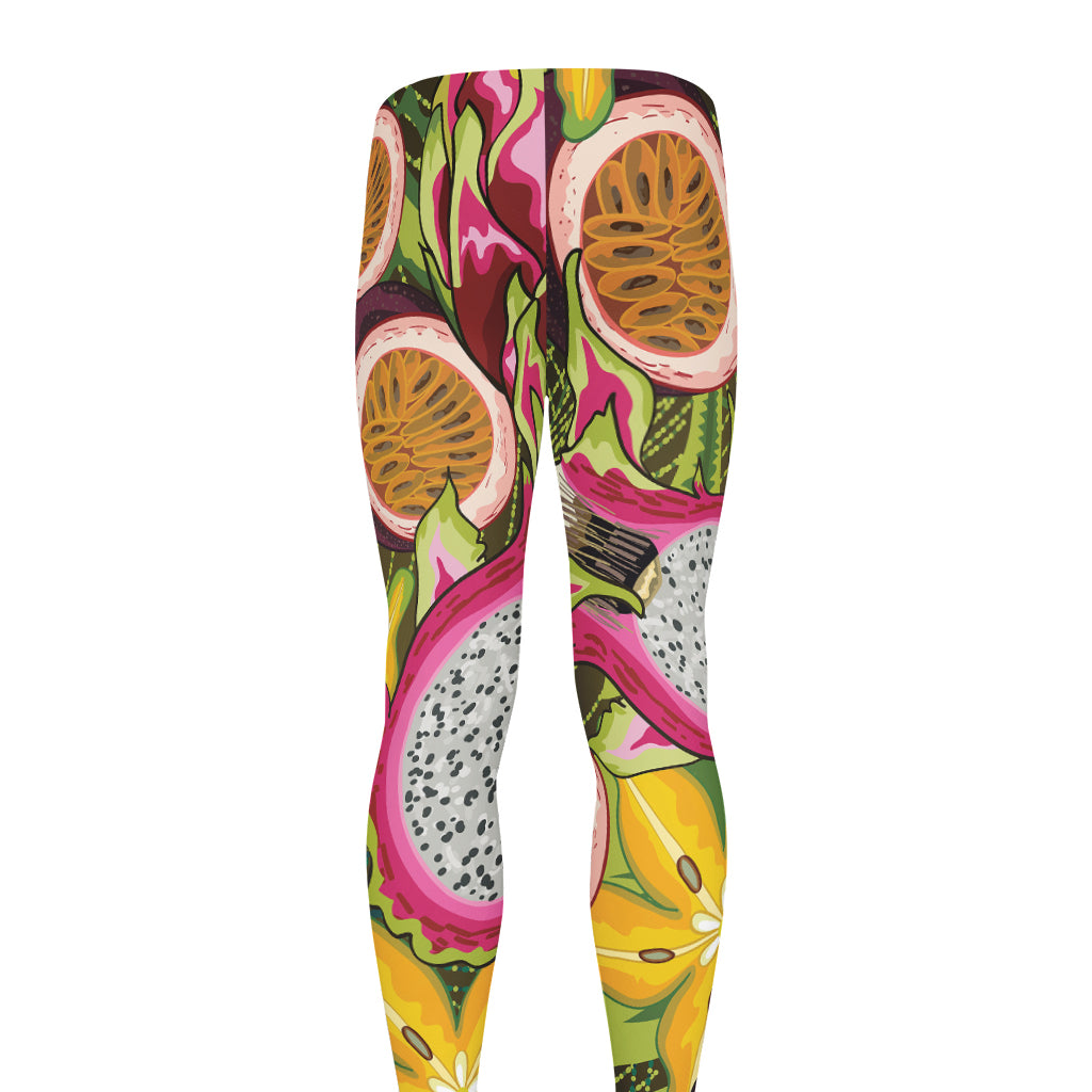 Tropical Jungle Fruits Pattern Print Men's leggings