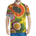 Tropical Jungle Fruits Pattern Print Men's Polo Shirt