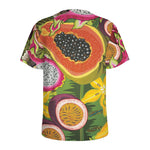 Tropical Jungle Fruits Pattern Print Men's Sports T-Shirt