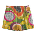Tropical Jungle Fruits Pattern Print Mesh Shorts