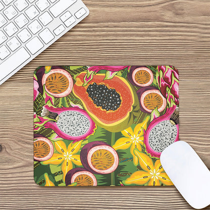 Tropical Jungle Fruits Pattern Print Mouse Pad