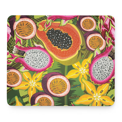 Tropical Jungle Fruits Pattern Print Mouse Pad