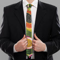 Tropical Jungle Fruits Pattern Print Necktie