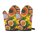 Tropical Jungle Fruits Pattern Print Oven Mitts