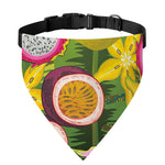 Tropical Jungle Fruits Pattern Print Over The Collar Dog Bandana