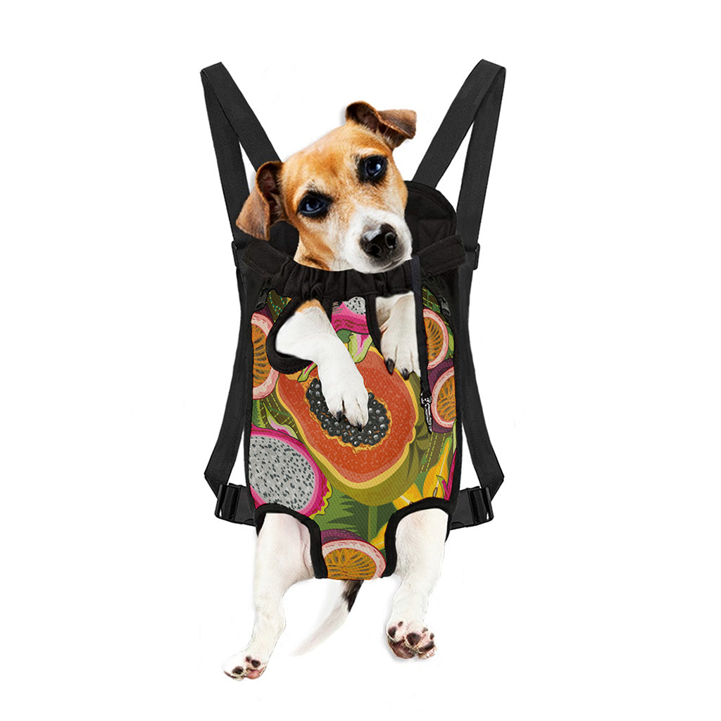 Tropical Jungle Fruits Pattern Print Pet Carrier Backpack