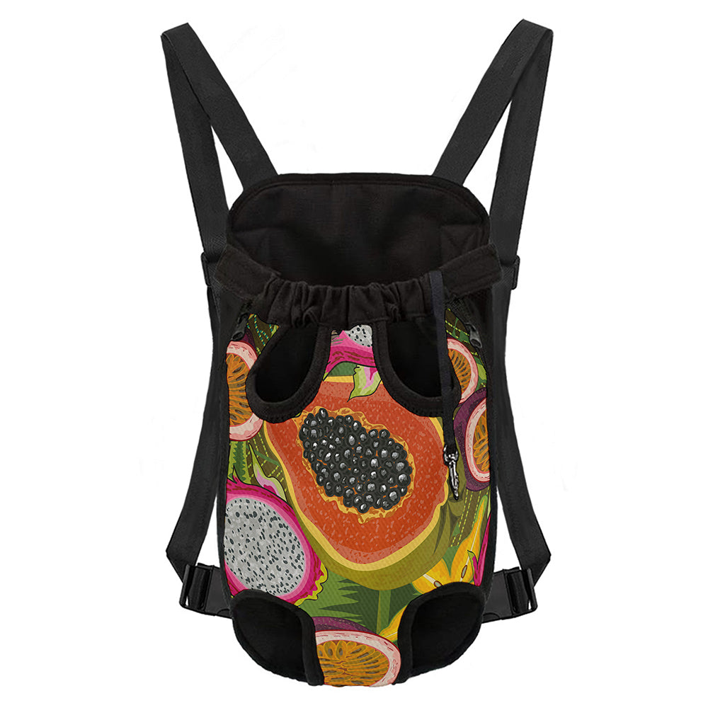 Tropical Jungle Fruits Pattern Print Pet Carrier Backpack