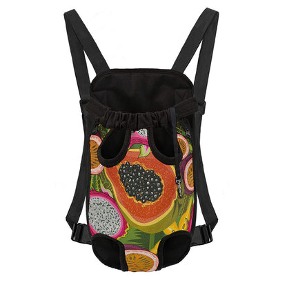 Tropical Jungle Fruits Pattern Print Pet Carrier Backpack