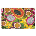 Tropical Jungle Fruits Pattern Print Polyester Doormat