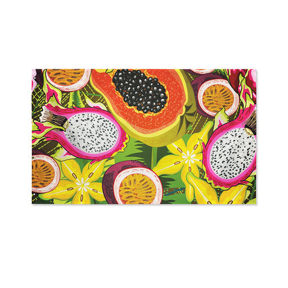 Tropical Jungle Fruits Pattern Print Polyester Flag