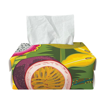 Tropical Jungle Fruits Pattern Print Rectangle Tissue Box Cover