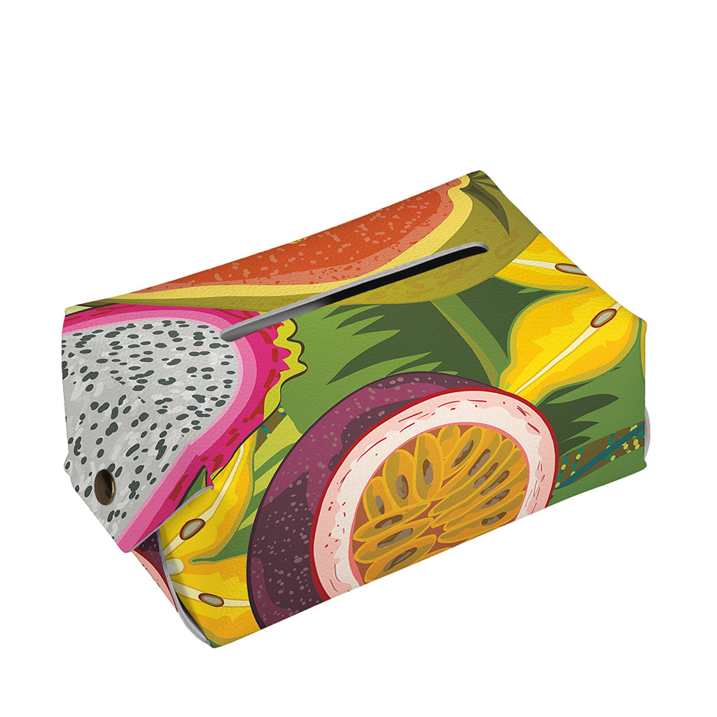 Tropical Jungle Fruits Pattern Print Rectangle Tissue Box Cover