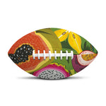 Tropical Jungle Fruits Pattern Print Rugby Ball