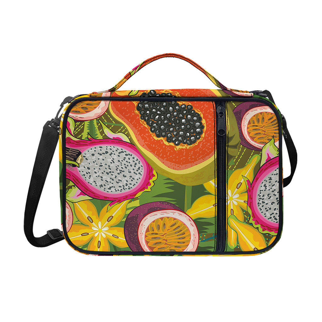 Tropical Jungle Fruits Pattern Print Shoulder Strap Bible Bag