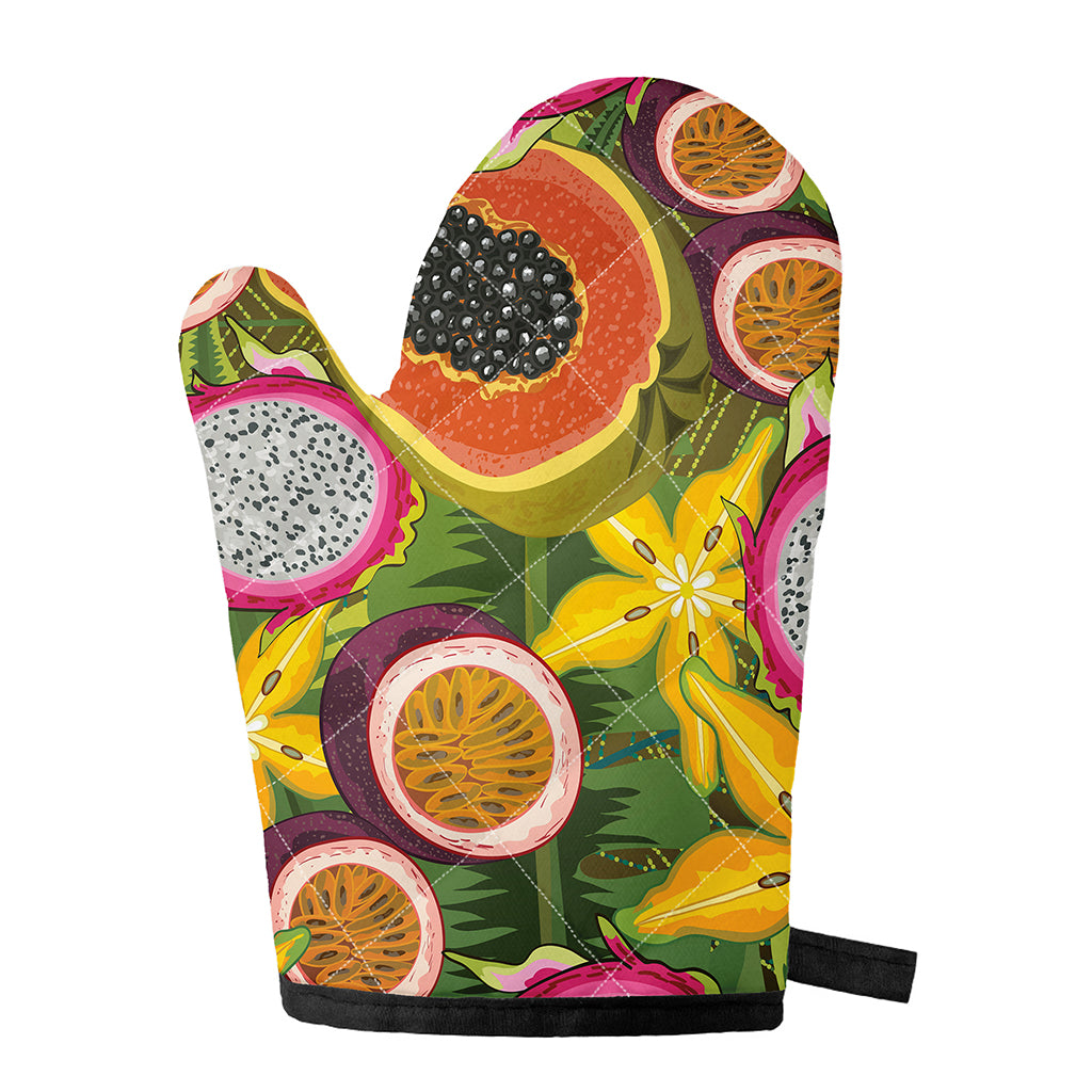 Tropical Jungle Fruits Pattern Print Single Oven Mitt