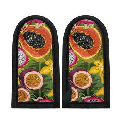 Tropical Jungle Fruits Pattern Print Skillet Handle Cover