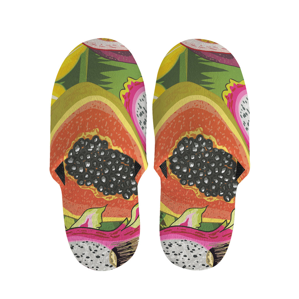 Tropical Jungle Fruits Pattern Print Slippers
