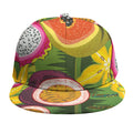 Tropical Jungle Fruits Pattern Print Snapback Cap