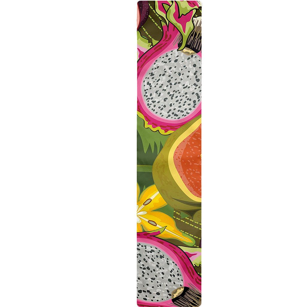 Tropical Jungle Fruits Pattern Print Table Runner