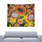 Tropical Jungle Fruits Pattern Print Tapestry