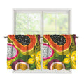 Tropical Jungle Fruits Pattern Print Tier Curtains