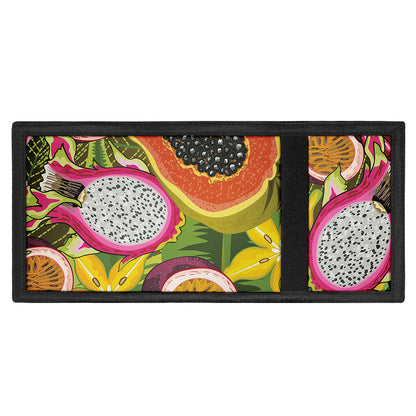 Tropical Jungle Fruits Pattern Print Trifold Wallet