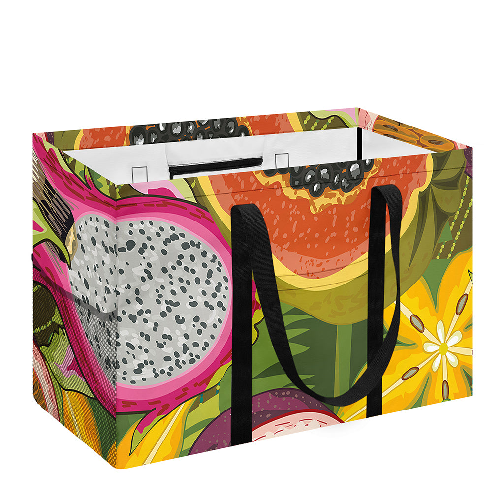 Tropical Jungle Fruits Pattern Print Utility Tote Bag