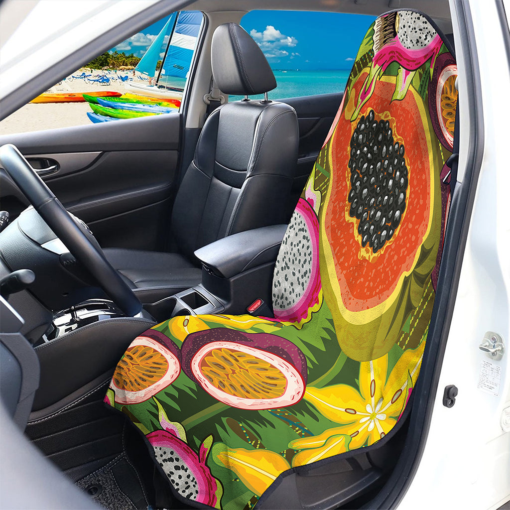 Tropical Jungle Fruits Pattern Print Waterproof Car Seat Cover