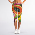 Tropical Jungle Fruits Pattern Print Women's Capri Leggings