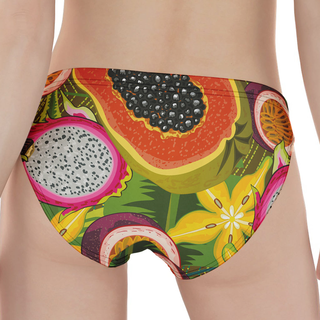Tropical Jungle Fruits Pattern Print Women's Panties